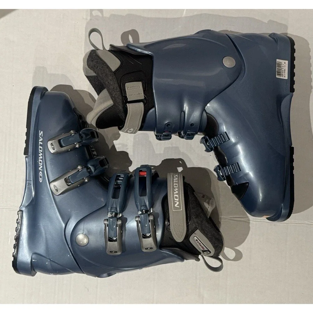 SALOMON Performa 5.0 Downhill Alpine Blue Womens Ski/Snowboard Boots Size 9